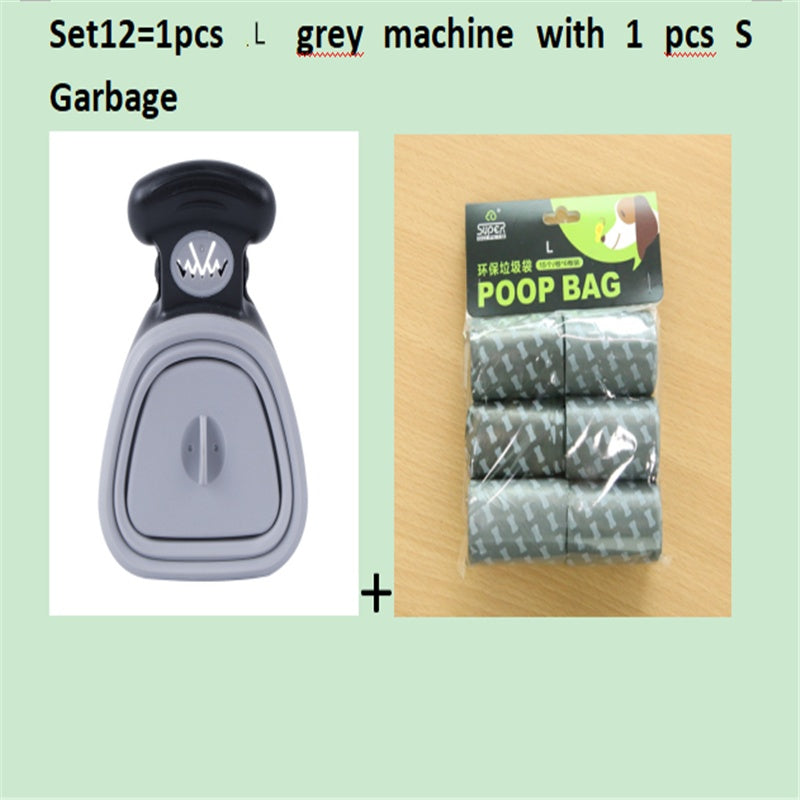 Foldable Dog Pooper Scooper with Decomposable Bags