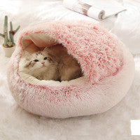Luxury Round Plush Pet Bed