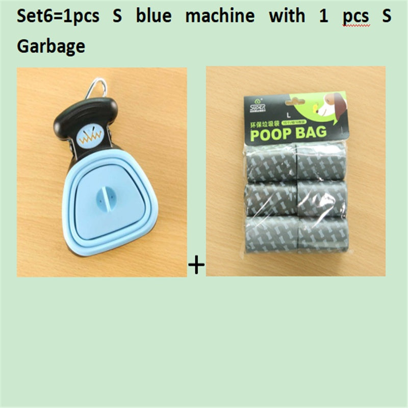 Foldable Dog Pooper Scooper with Decomposable Bags