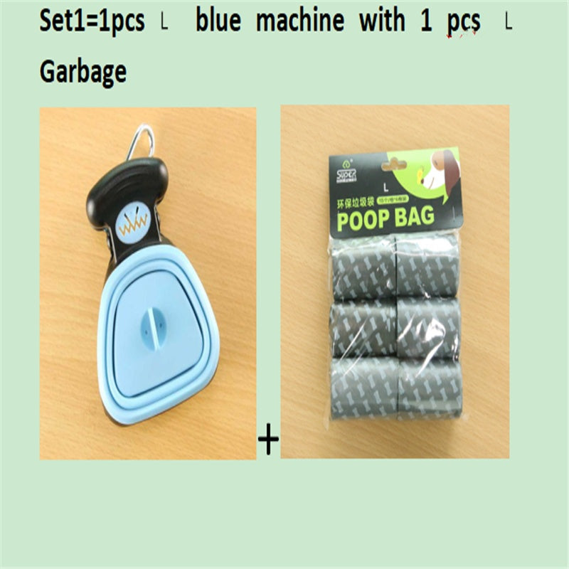 Foldable Dog Pooper Scooper with Decomposable Bags