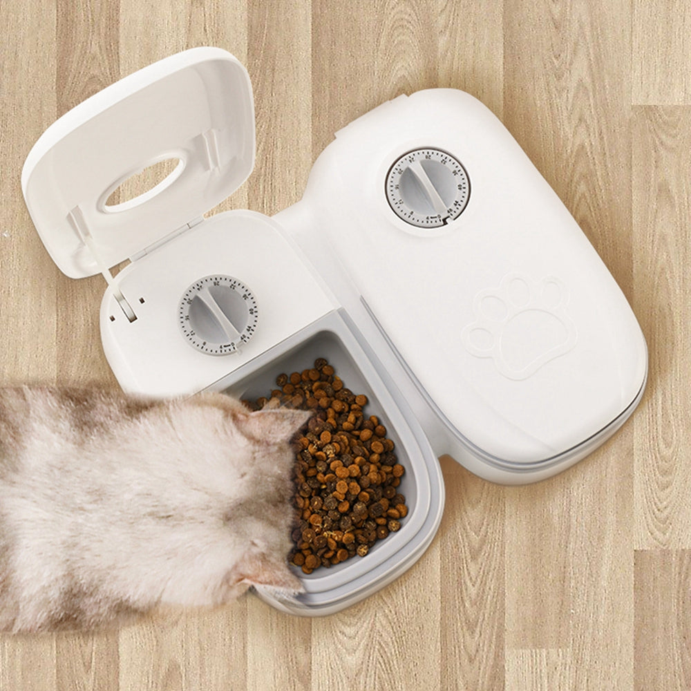 2-in-1 Gravity Pet Food & Water Feeder